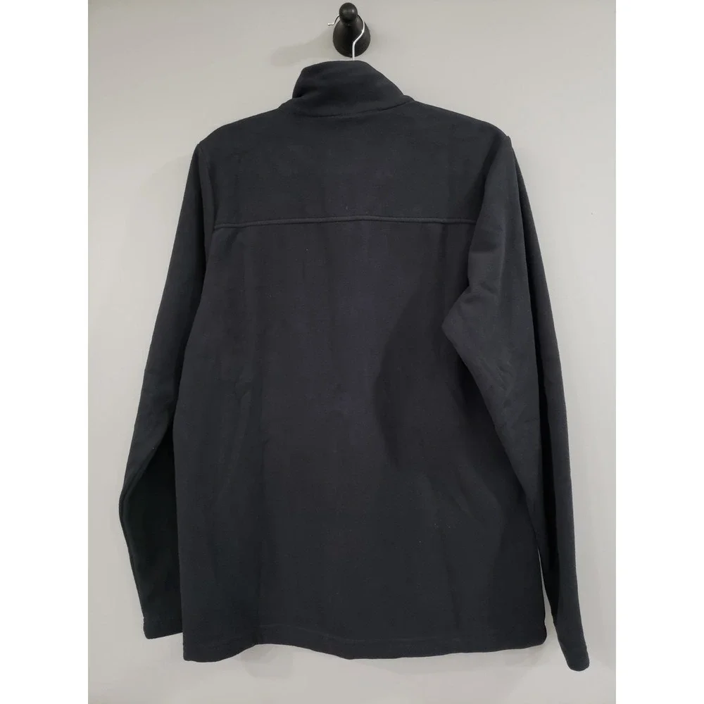 NEW MEDIUM SOLID BLACK Columbia Mens Castle Dale Full Zip Fleece Size Sweatshirt